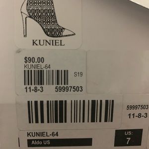 Aldo Kuniel heels size 7 worn once